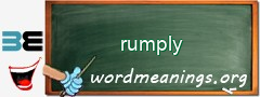 WordMeaning blackboard for rumply